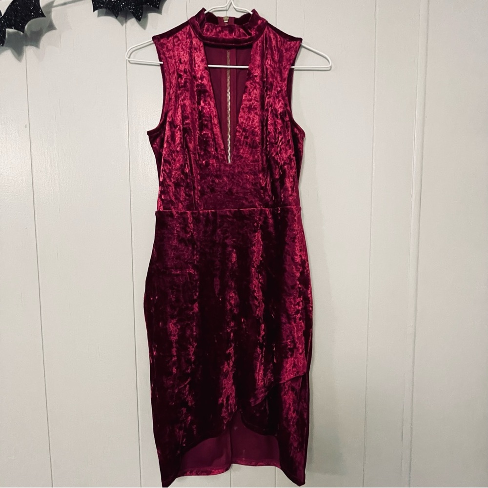 Women’s Red Velvet Charlotte Russe Dress